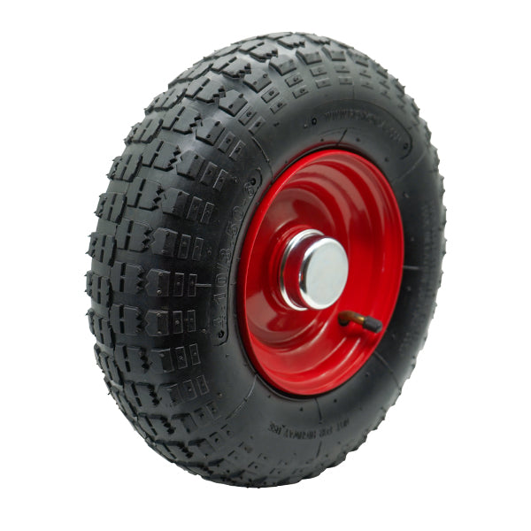320mm Steel Centred Offset Pneumatic Wheel | 1" Axle Diameter (PN1270-1BB) image 0