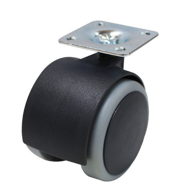 Pack of 2 Non-Marking Twin Wheel Plate Castors (S058PK2) QTY 2 image 0