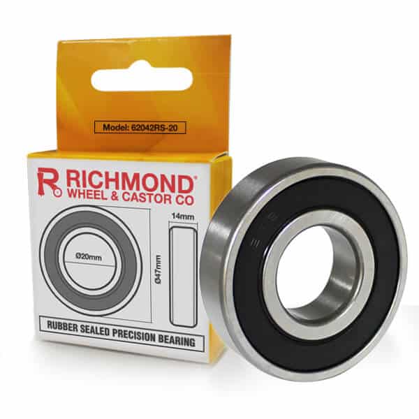 6204 RS Bearing O.D 47mm x I.D 20mm x W 14mm image 0