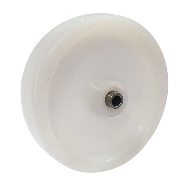 125mm White Nylon Plain Bore Richmond Wheel | NY5517-31WHT image 0