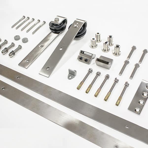 Country Style Stainless Steel 3m Barn Door Hardware Kit (BHR007) image 1