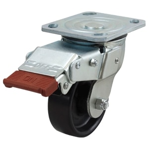 Richmond Castor Swivel with 100mm Nylon Wheel with Swivel Lock and Brake (S4433SLB) image 0