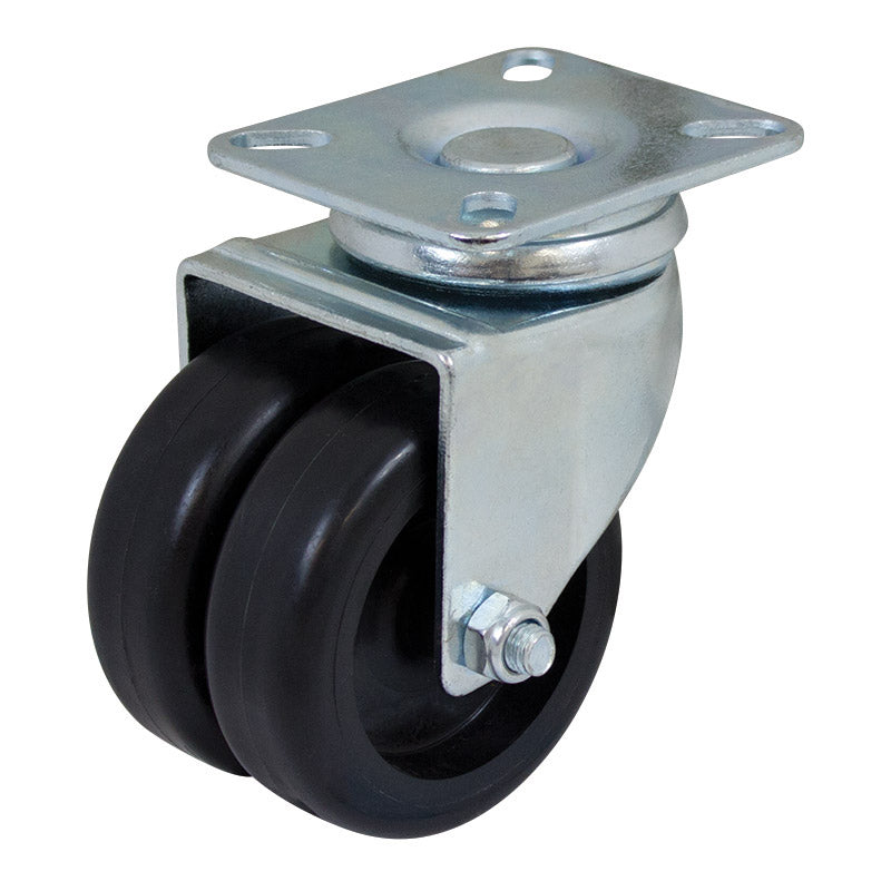 Richmond Castor Swivel with Nylon 75mm Twin Wheels (S3716) image 0