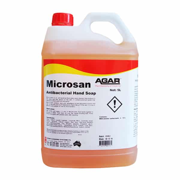 Agar 5L Microsan Anti-Bacterial Liquid Hand Soap (AGA016) image 0