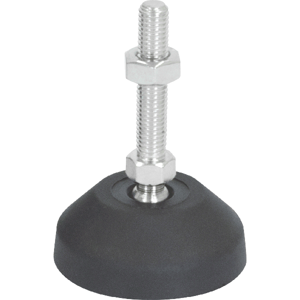 M10 Mild Steel Ball Joint Adjustable Levelling Feet | LVR601050S image 0