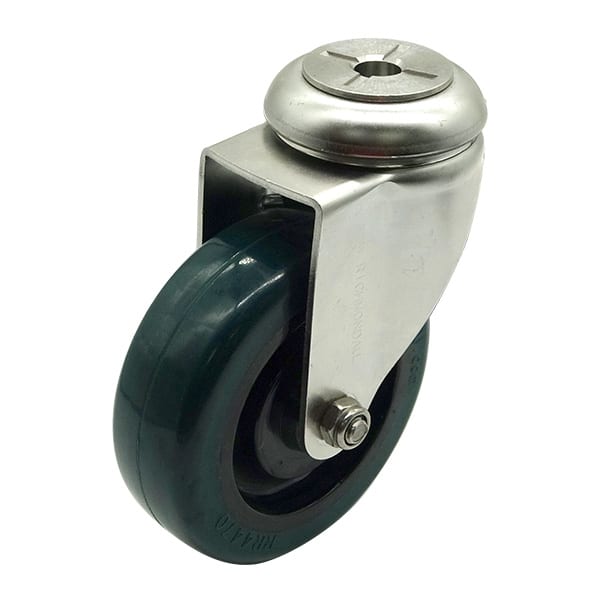 100mm Rebound Rubber Swivel Castor (S4418) image 0
