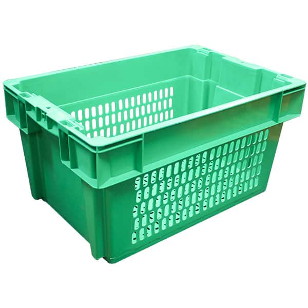 52L Vented Stack &amp; Nest Crate Green (SNR013GREEN) image 0