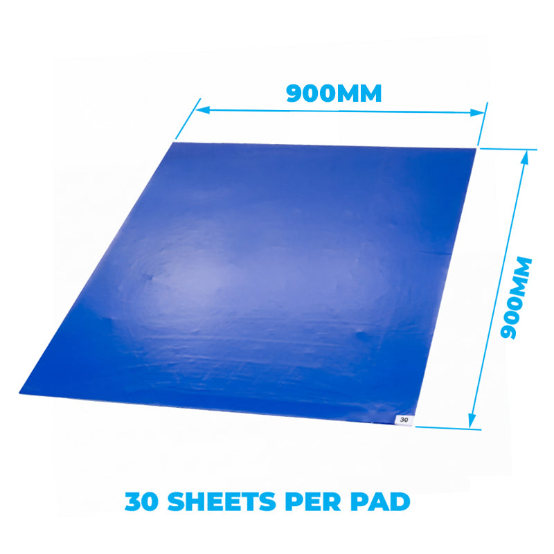 Dust Control Sticky Mat 900 x 900mm - 1 Carton (10 Pads) (SMR006)