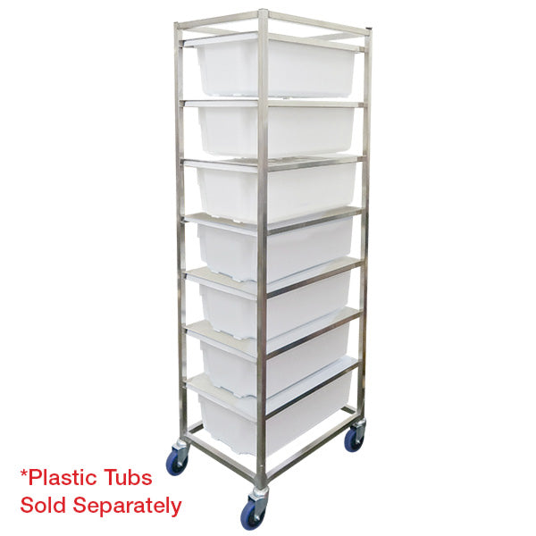 7 Bin Stainless Steel Mobile Ingredient Rack (ITR001) image 0