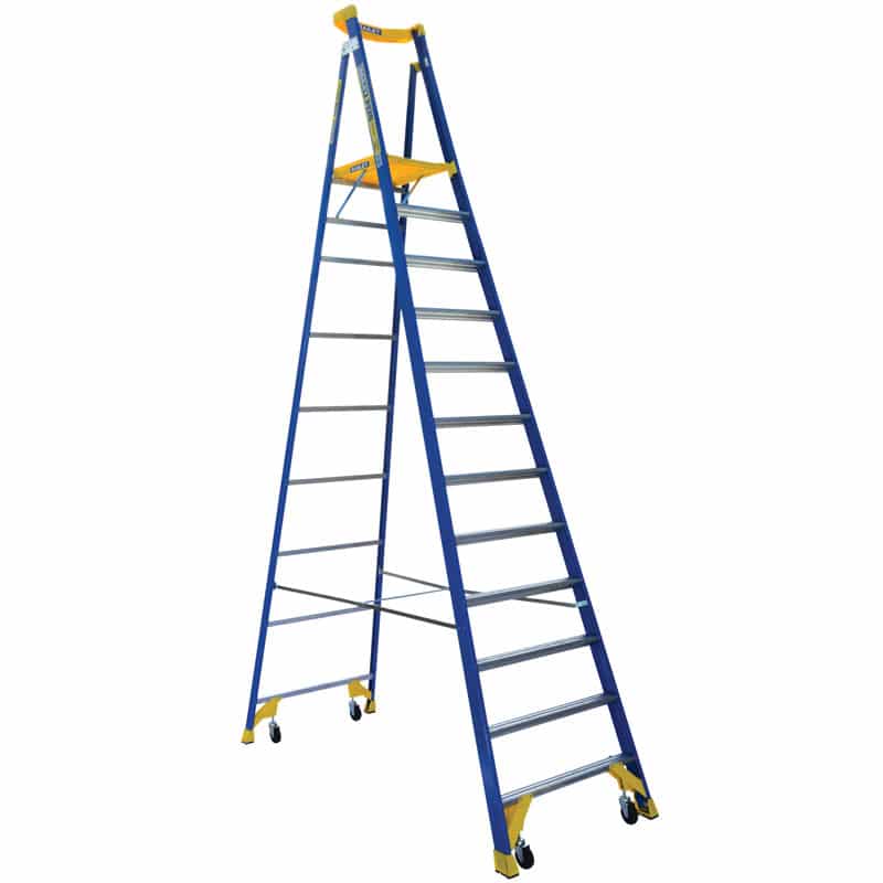 Bailey Fibreglass Platform 12 Step Ladder 170KG | P170-12 FS13537 image 0