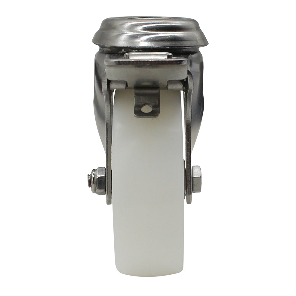 75mm Nylon Wheel 50kg Capacity Stainless Steel Brake Castor (S3732B) image 3