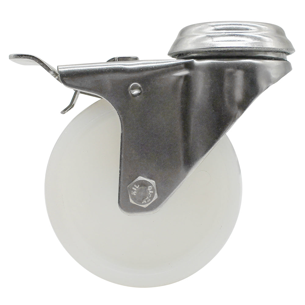 75mm Nylon Wheel 50kg Capacity Stainless Steel Brake Castor (S3732B) image 2