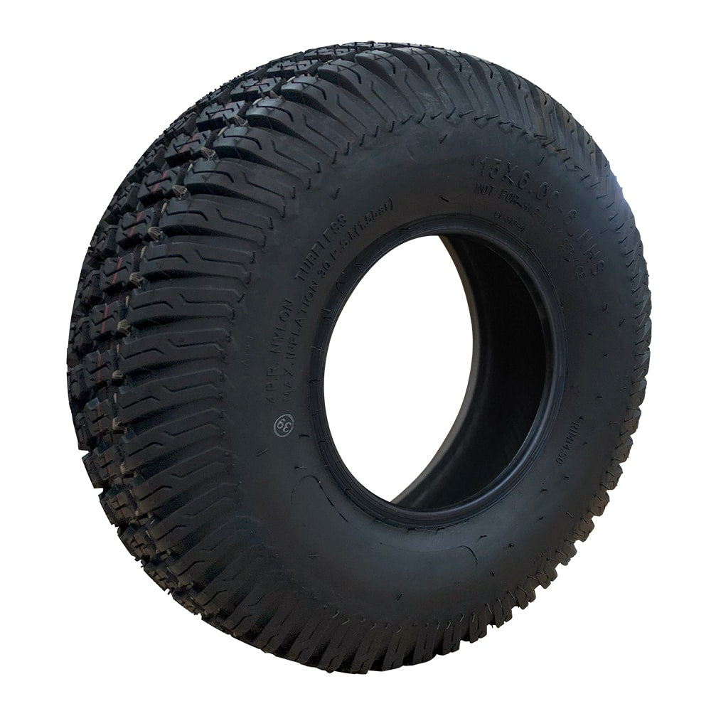 15 X 6.00-6 4PR Tubeless Premium Turf Pattern Mower Tyre (TY15-600TUR) image 1