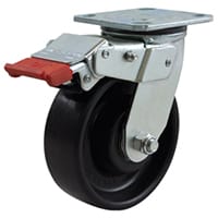 150mm Nylon Wheel 400kg Capacity Castor (S6633SLB) image 0