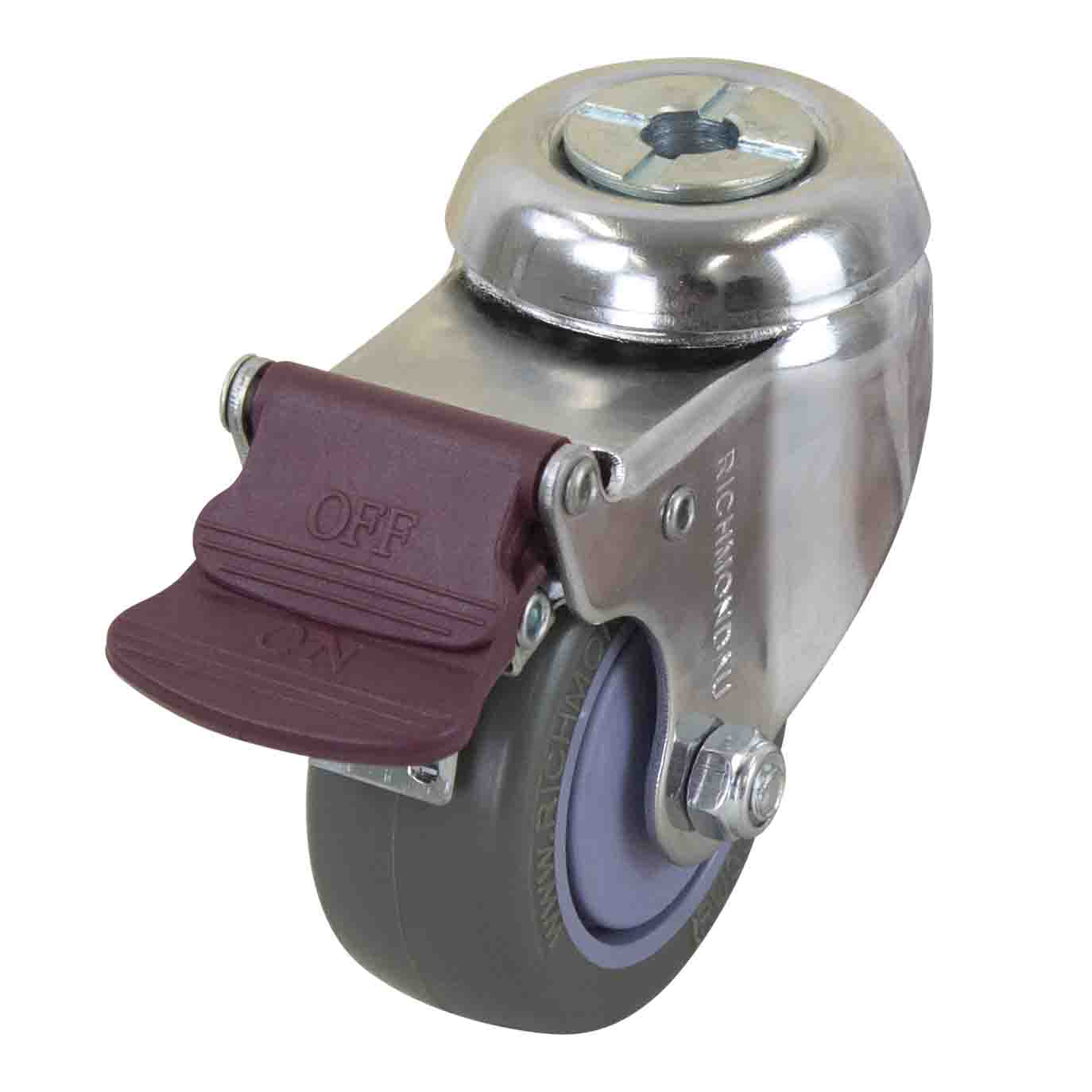 Richmond Castor Swivel with Polyurethane 75mm Wheel (S3381BR) image 0