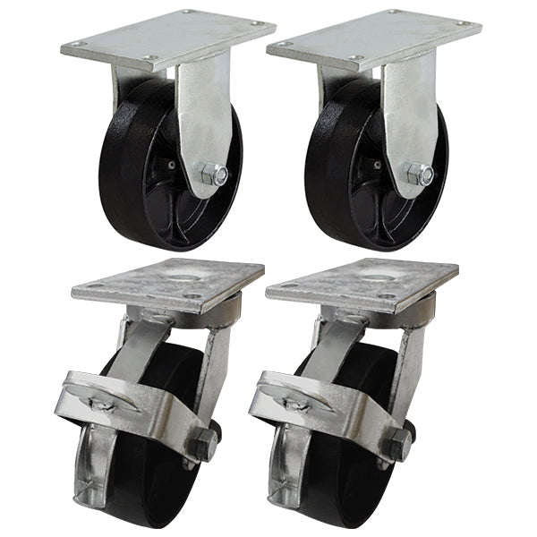Waste Bin Castor Set with SG Iron Wheels (WASTESETT-9) image 0