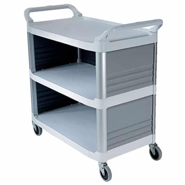 Rubbermaid | Utility Cart Enclosed 3 Sides | RFG409300 WHT image 0