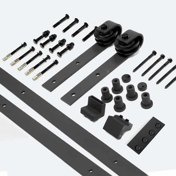 Country Style Black Steel 3m Barn Door Hardware Kit (BHR005) image 3