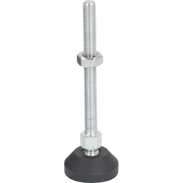 M10 Mild Steel Ball Joint Adjustable Levelling Feet | LVR4010100S image 0