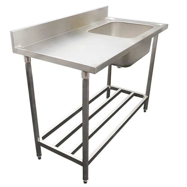 Stainless Steel (304) Bench Right Sink and Ladder Base – 1200L x 610W x 900H image 0