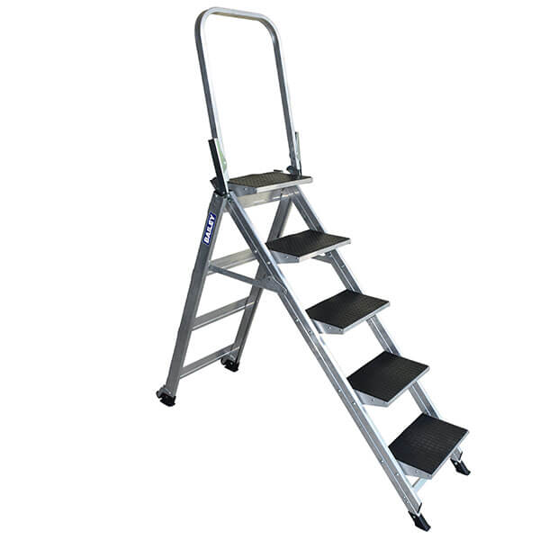 Bailey Stairway Ladder 5 Step with Handrail | FS13753 image 0