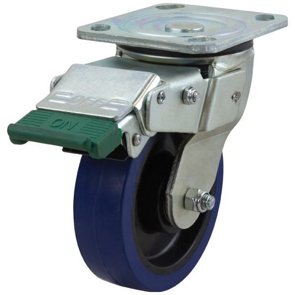 Richmond Castor Swivel with 125mm Rebound Rubber Wheel and Directional Lock (S5544D) image 0