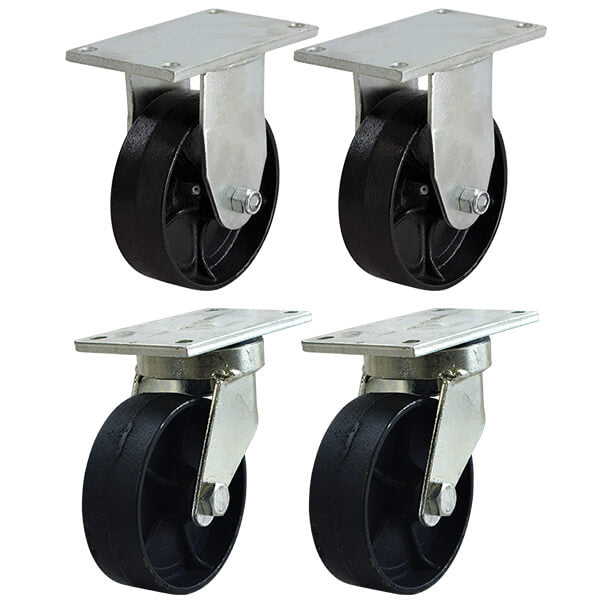 Waste Bin Castor Set With SG Iron Wheels (WASTESETT) image 0