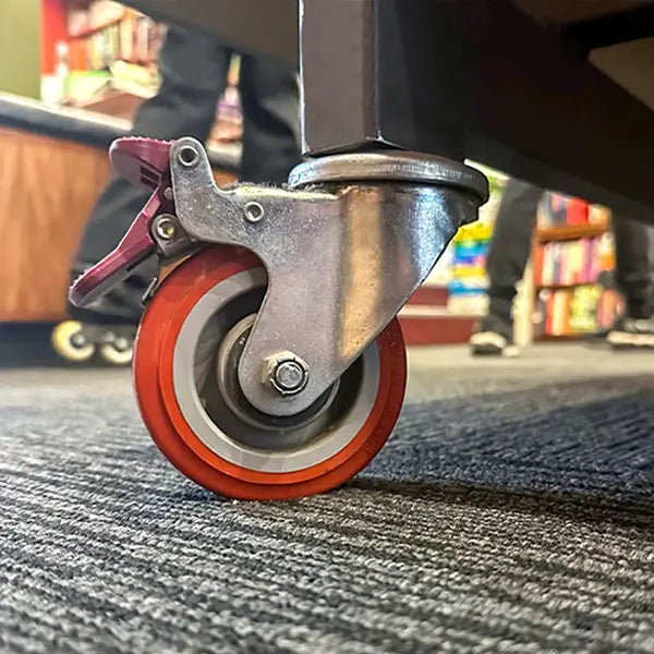 Richmond Castor Swivel with Polyurethane 100mm Wheel and Brake (S4218B) image 1