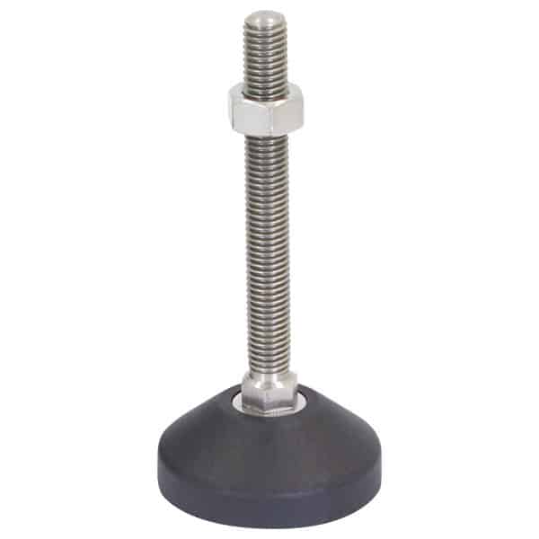 M12 Mild Steel Fixed Foot Adjustable Levelling Feet | LVR6012100F image 0