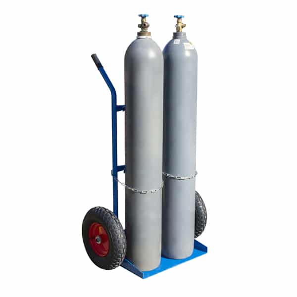 Gas Bottle Trolley With Pneumatic Wheels | GBR002 image 1