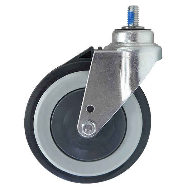 125mm Polyurethane Travelator Castor | 40mm Thread (S5165) image 1