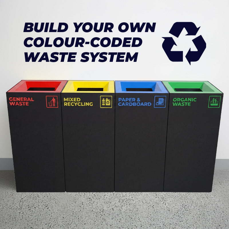 Waste Recycling Station Kit – General, Recyling, Paper & Organic Waste (WRSKT002)
