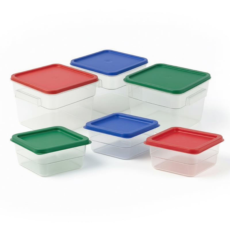 1.9L & 3.8L Small Clear Polycarbonate Food Storage Container Kit (FSCKITSCLR)