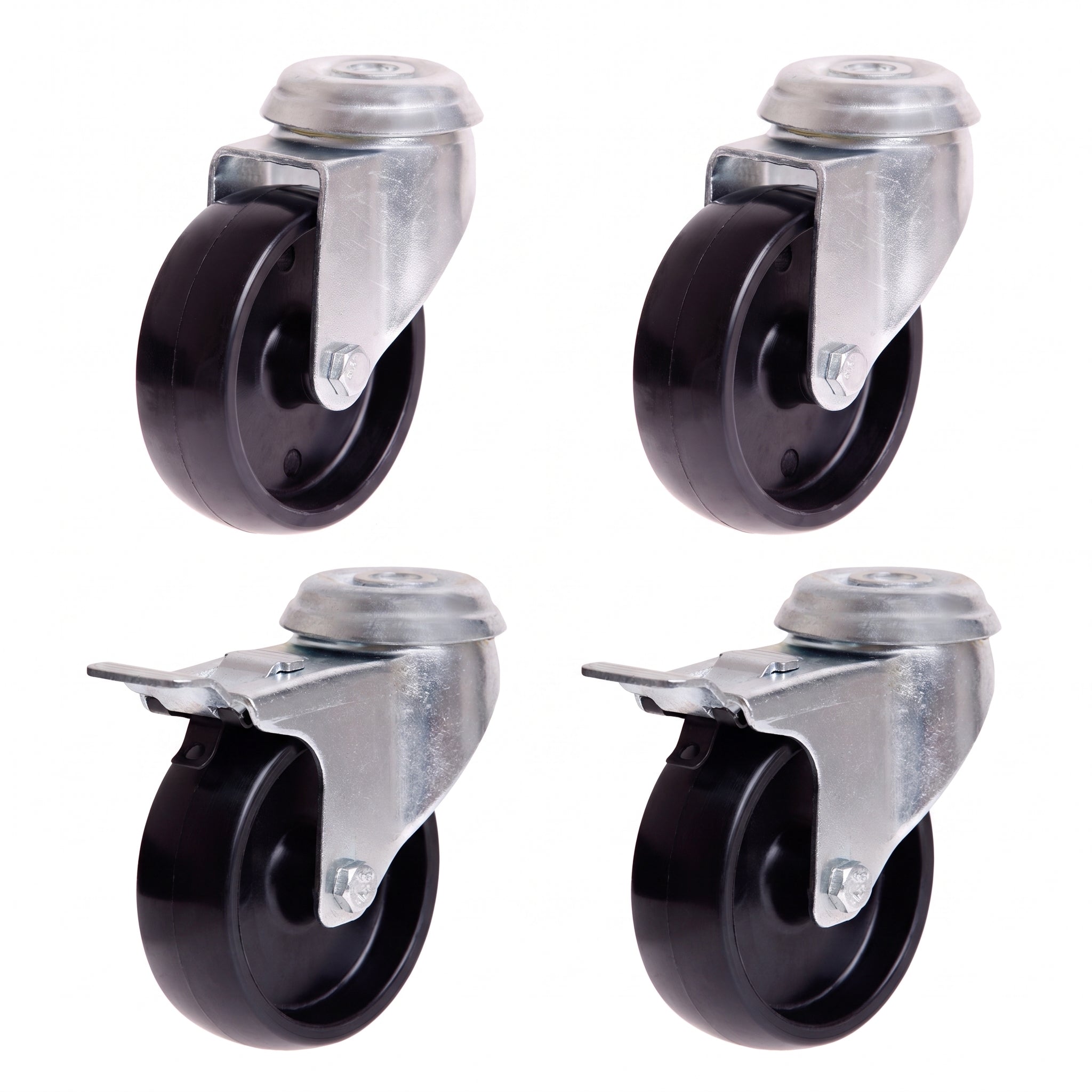 75mm Nylon Castor Pack - 2 Swivel + 2 Braked (S3712/S3712B)