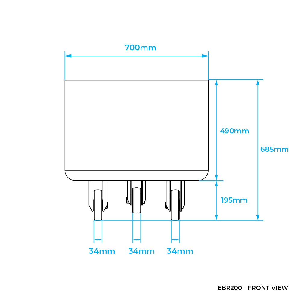 200L Stainless Steel Eurobin (EBR200)