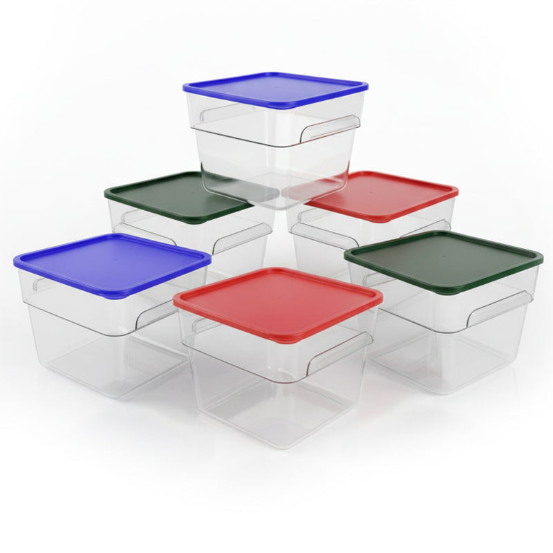 5.7L & 7.4L Medium Clear Polycarbonate Food Storage Container Kit (FSCKITMCLR)