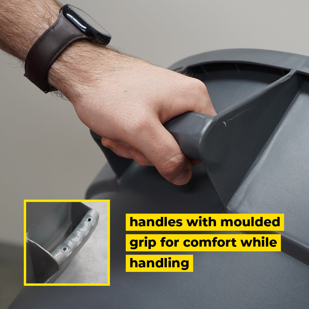 76L Round Food-Grade Bin - Grey (FBR076GRY)