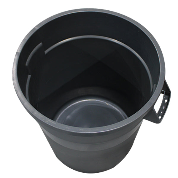 38L Round Food-Grade Bin - Grey (FBR038GRY)