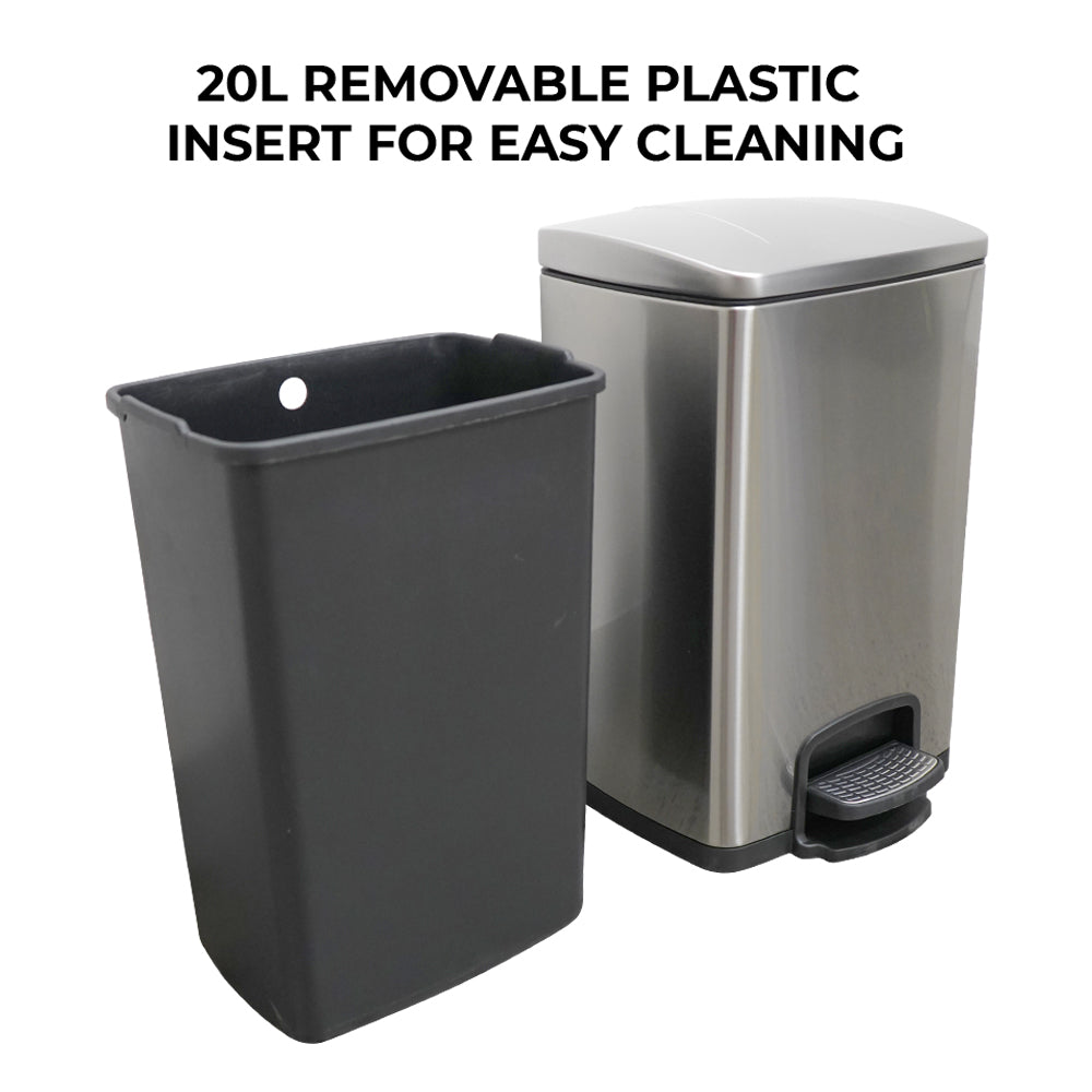 20L Stainless Steel Pedal Bin (PBSS020)