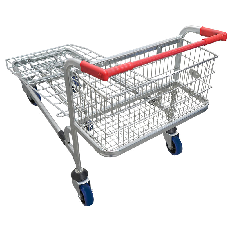 Steel Mesh Platform Trolley With Spring Load Dampening Deck and Fifth Wheel For Easy Steering (PFS001)