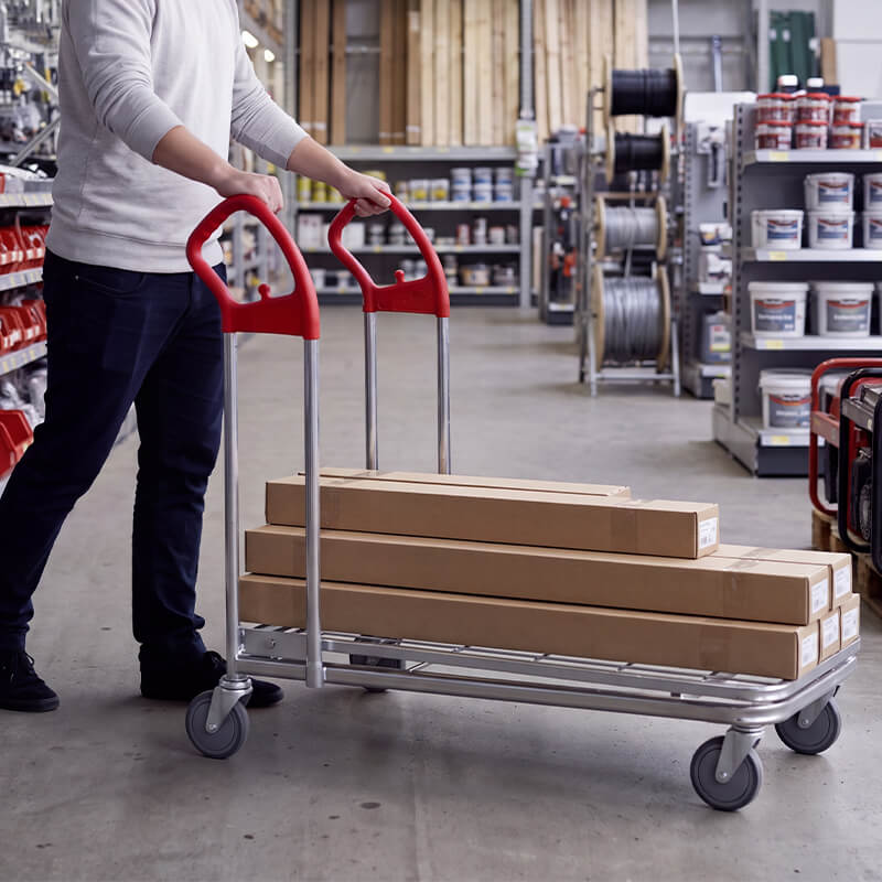 Twin Handle Spring Platform Trolley (PFS002)