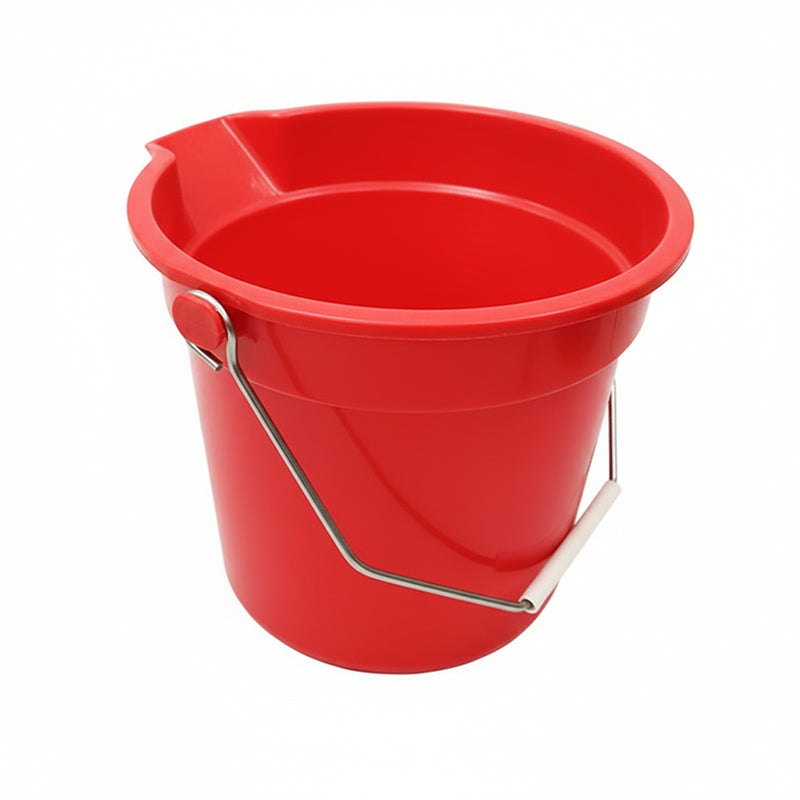10L Red Cleaning Bucket with Metal Handle (RCB001RED)