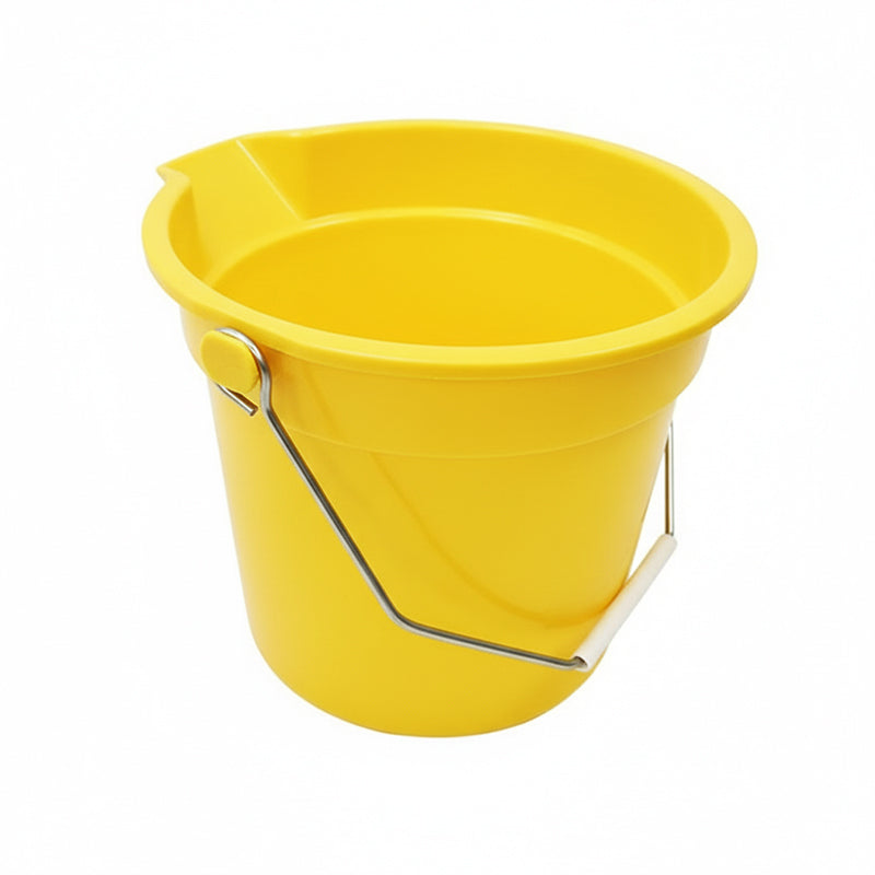 10L Yellow Cleaning Bucket with Metal Handle (RCB001YELLOW)
