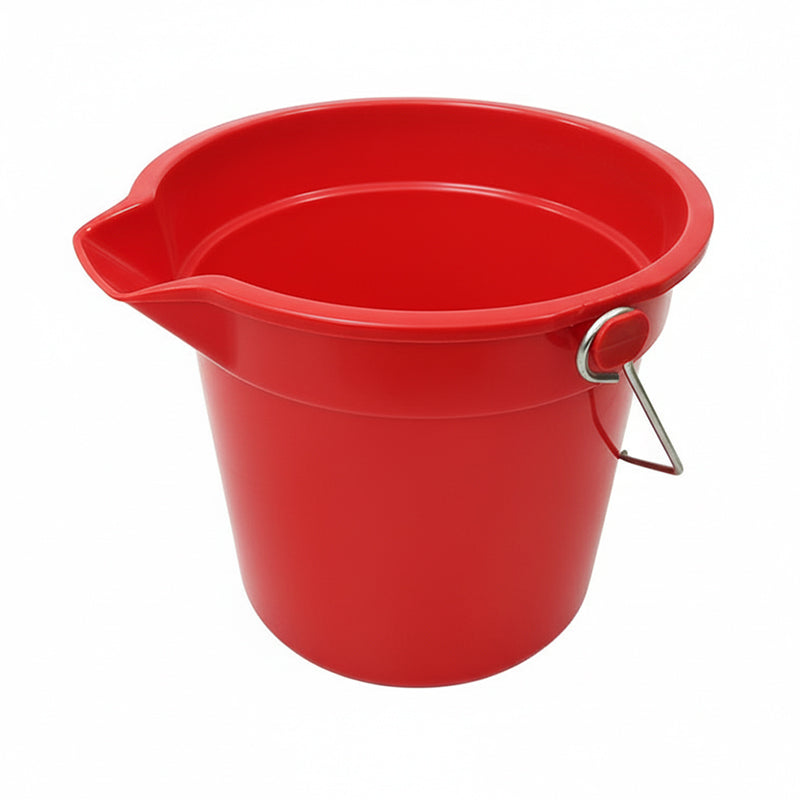 10L Red Cleaning Bucket with Metal Handle (RCB001RED)