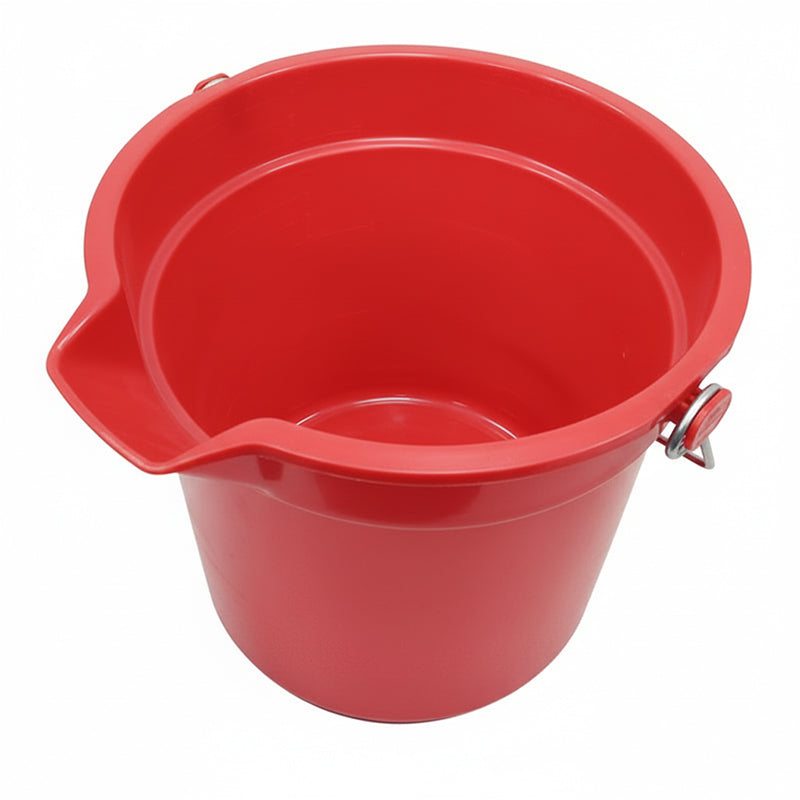 13L Red Cleaning Bucket with Metal Handle (RCB002RED)
