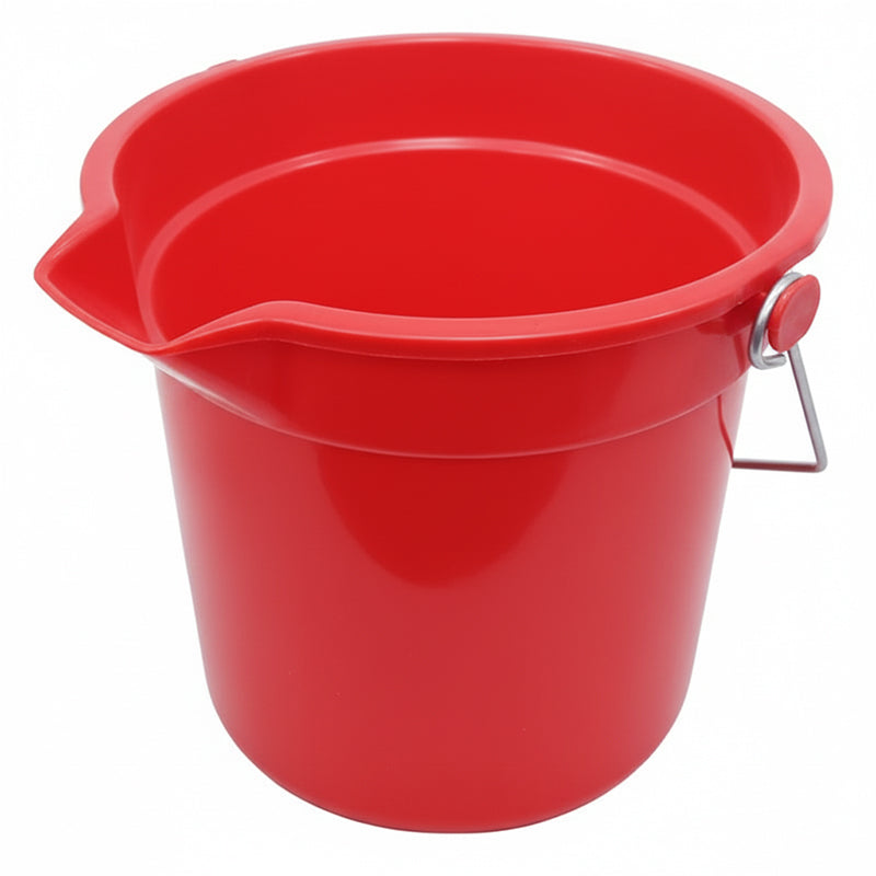 13L Red Cleaning Bucket with Metal Handle (RCB002RED)