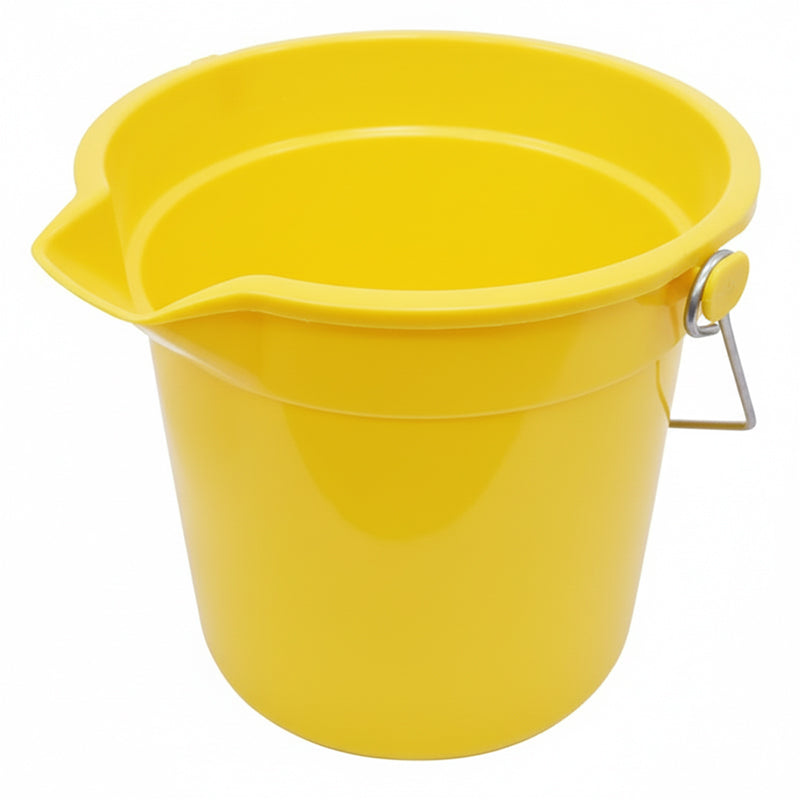 13L Yellow Cleaning Bucket with Metal Handle (RCB002YELLOW)