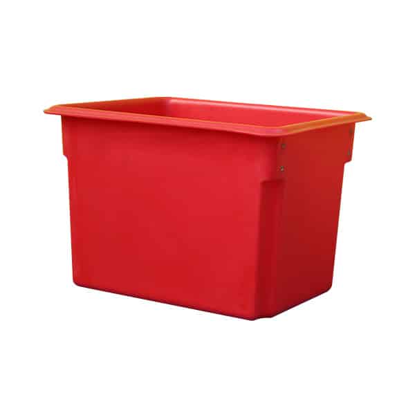 150L Red Tapered Rotationally Moulded Plastic Tub (RTR150R)