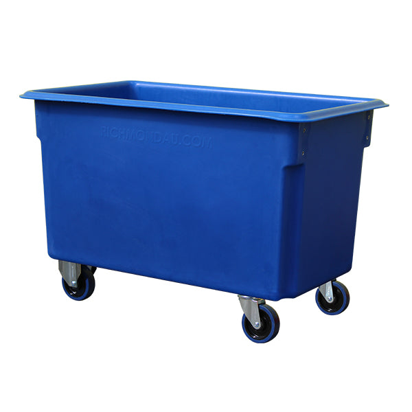 250L Blue Rotationally Moulded Tub with Zinc Plated Castors (RTR250BKITC)