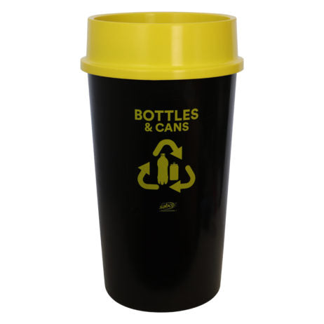 EnviroPlastic Recycling Station Kit Yellow and Cans